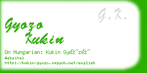 gyozo kukin business card